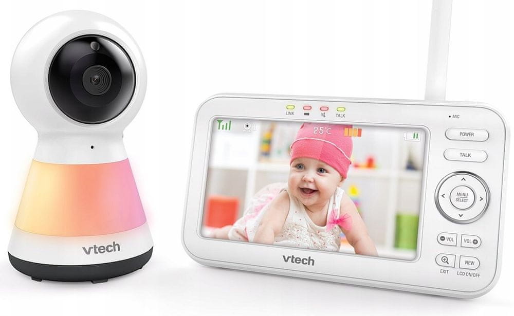 Vtech VM5463, dětská video chůvička s projektorem a otočnou kamerou